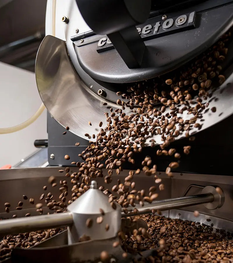 Das Kaffee rösten