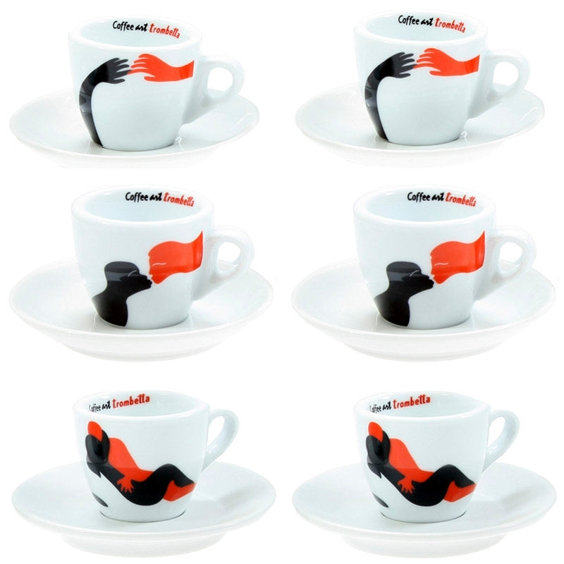 Espressotasse "Trombetta" Caffe ART 6 Stück