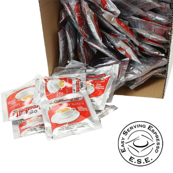 Karton mit Caffe Trombetta Classico Cialde