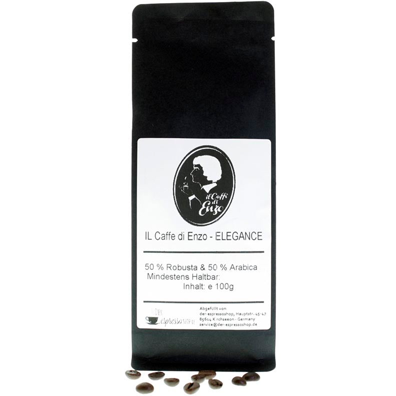 probierpaket mit 100g espressobohnen , caffe di enzo elegance zum testen