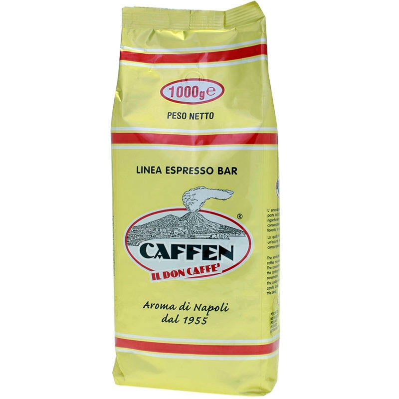 espressobohnen von caffen bar gold mit 80% arabica - neapel mischung
