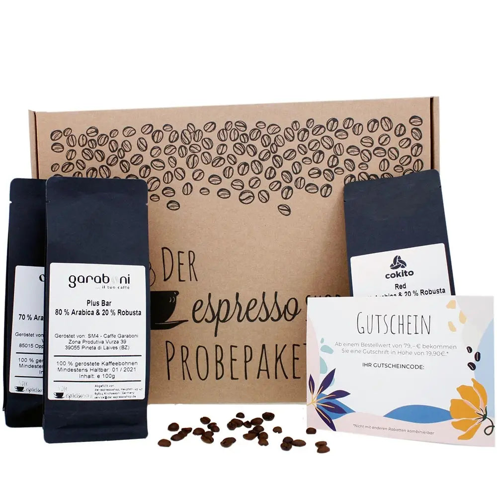 probier und geschenkpate espressobohnen - 16 sorten aus ganz italien
