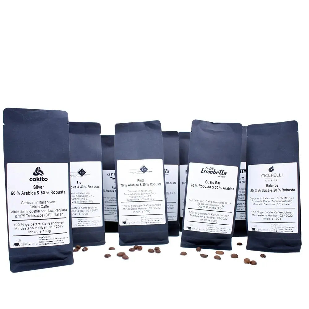 espressobohnen probierpaket einzeln