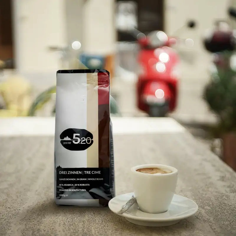 garaboni drei zinnen espressobohnen aus bozen südtirol, feinster espresso vom kleinen röster