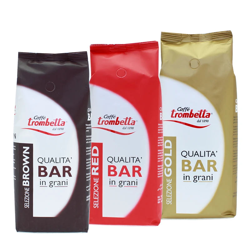 drei sorten trombetta bar espressobohnen mit 3 kg zum probieren oder verschenek. Feinste röstungen aus Italien rom