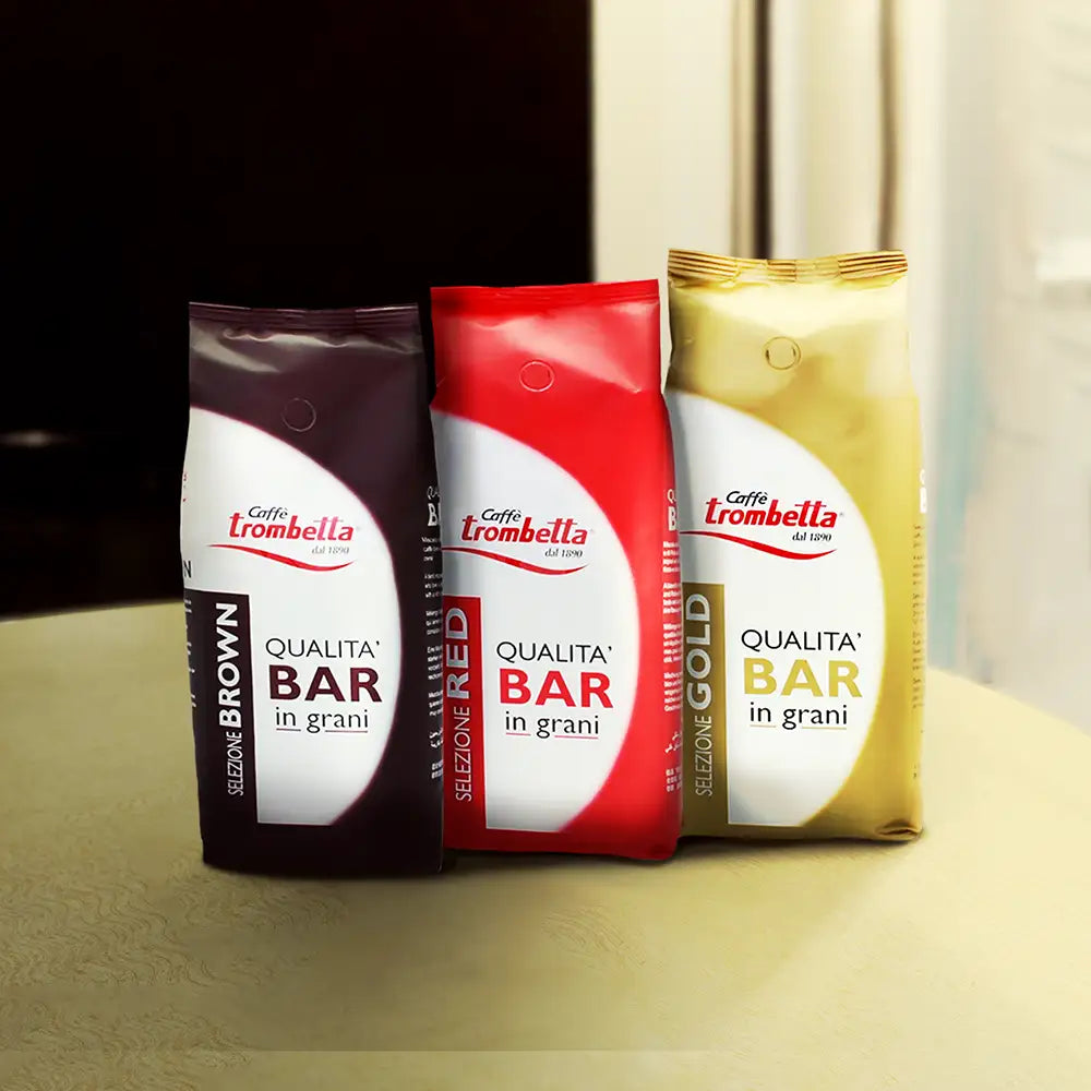 espressobohnen barista paket mit drei kg espressobohnen von trombetta
